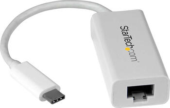 StarTech USB-C auf Gigabit Netzwerkadapter, USB 3.1 Gen 1, Weiß
