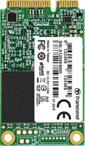 16 GB SSD Transcend MSA370S, mSATA 6Gb/s, lesen: 140MB/s, schreiben: 30MB/s, TBW: 45TB