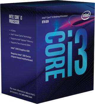 Intel Core i3-8100T, 4C/4T, 3.10GHz, tray, Sockel 1151 v2 (FCLGA1151), Socket H4, Coffee Lake-S CPU