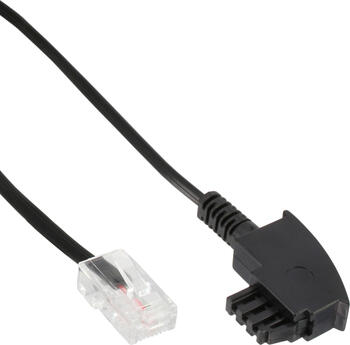 1m InLine TAE-F Kabel für DSL-Router, TAE-F Stecker an RJ45 