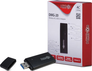 Inter-Tech DMG-20, 2.4GHz/5GHz WLAN, USB-A 3.0 [Stecker] 