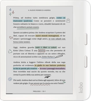 7 Zoll Kobo Libra Colour White, 32GB  eBook-Reader 