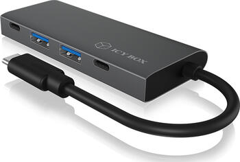RaidSonic Icy Box IB-HUB1428-C31 USB-Hub, 2x USB-C 3.1, 2x USB-A 3.1, USB-C 3.1 [Stecker]