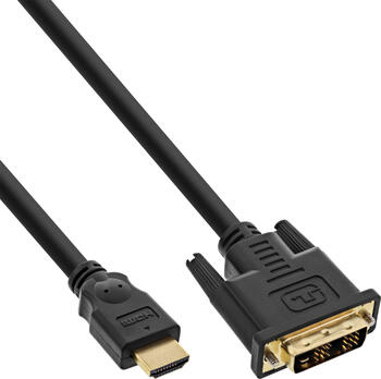 1m HDMI/ DVI-Kabel Stecker/ Stecker InLine Premium 