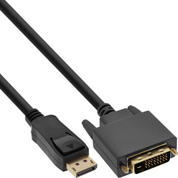 1m DisplayPort > DVI-Kabel Stecker/ Stecker InLine 