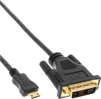 0,5m Mini-HDMI zu DVI Kabel Stecker/ Stecker 