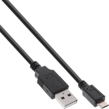 2m USB 2.0 USB A -> Micro-USB, schwarz 
