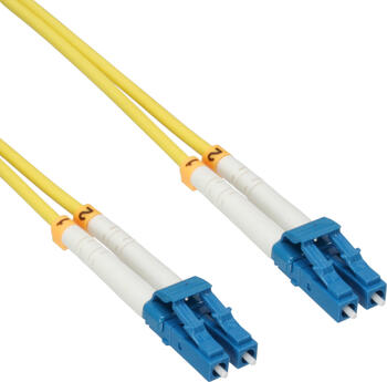 1m InLine LWL Duplex Kabel, OS2, 2x LC Stecker/2x LC Stecker 