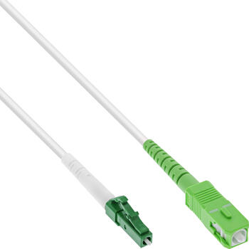25m InLine LWL Simplex Kabel, FTTH, LC/APC 8° zu zu SC/APC 8°, 9/125µm, OS2