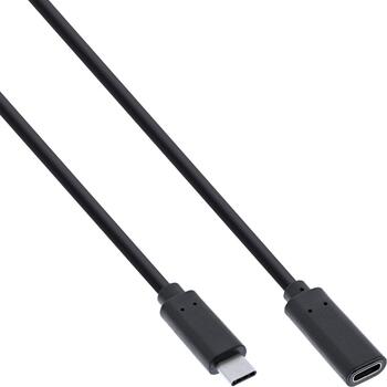 1m InLine USB 3.2 Gen.2x2 Kabel, USB-C Verlängerung ST/BU 