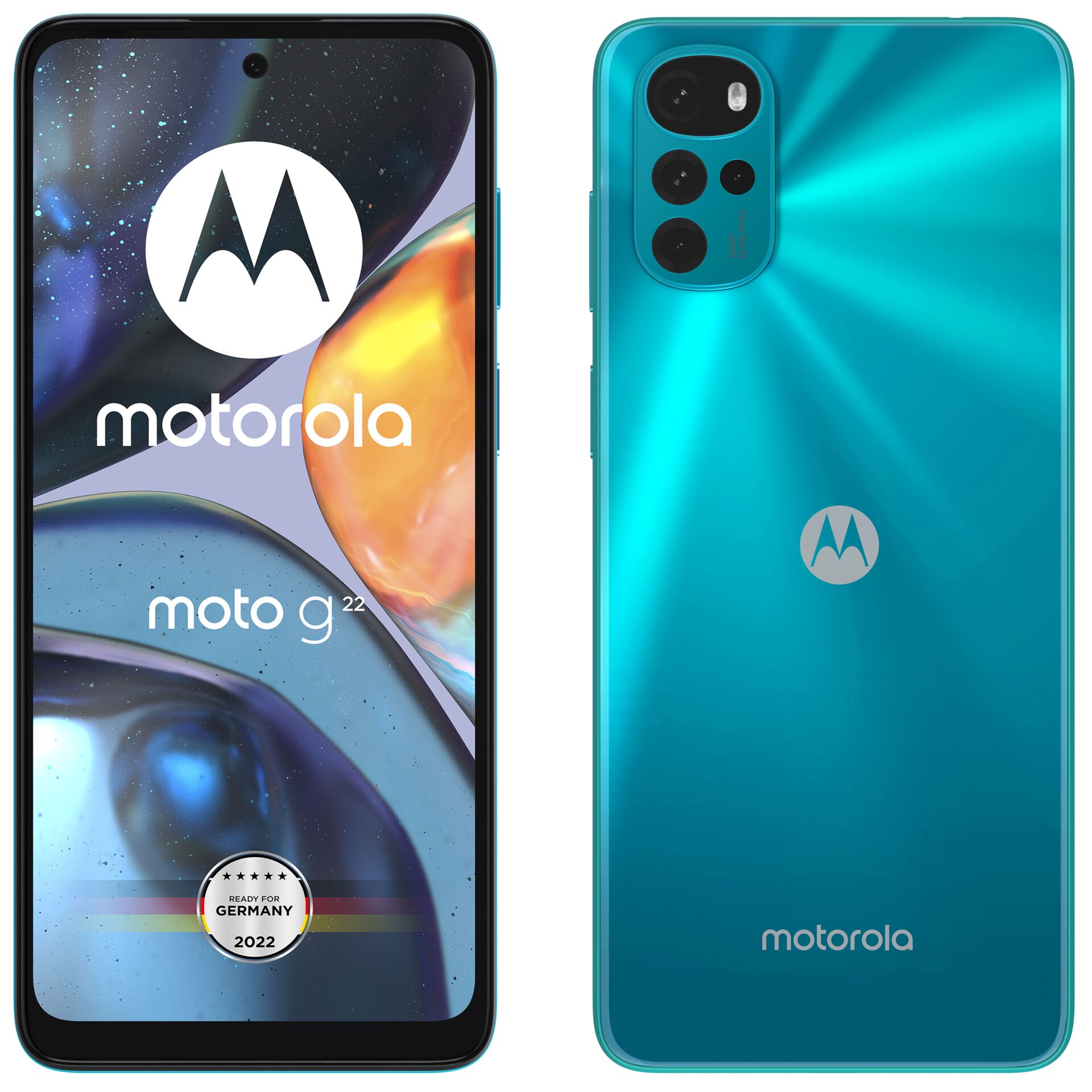 Motorola moto g22 16,5 cm (6.5) Dual-SIM Android 12 4G USB Typ-C 4 GB 64 GB 5000 mAh Blau