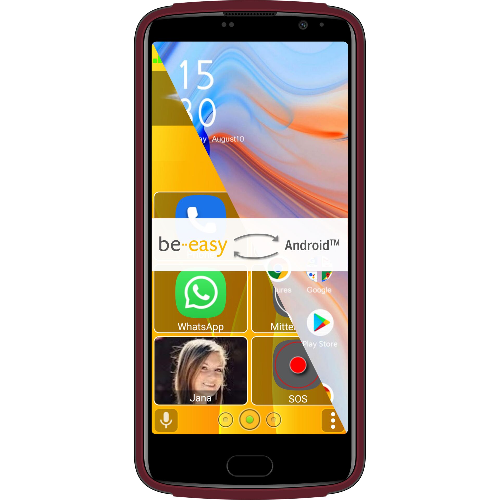 Beafon M7 Lite premium 14 cm (5.5) Single SIM Android 11 4G 3 GB 32 GB 3500 mAh Rot