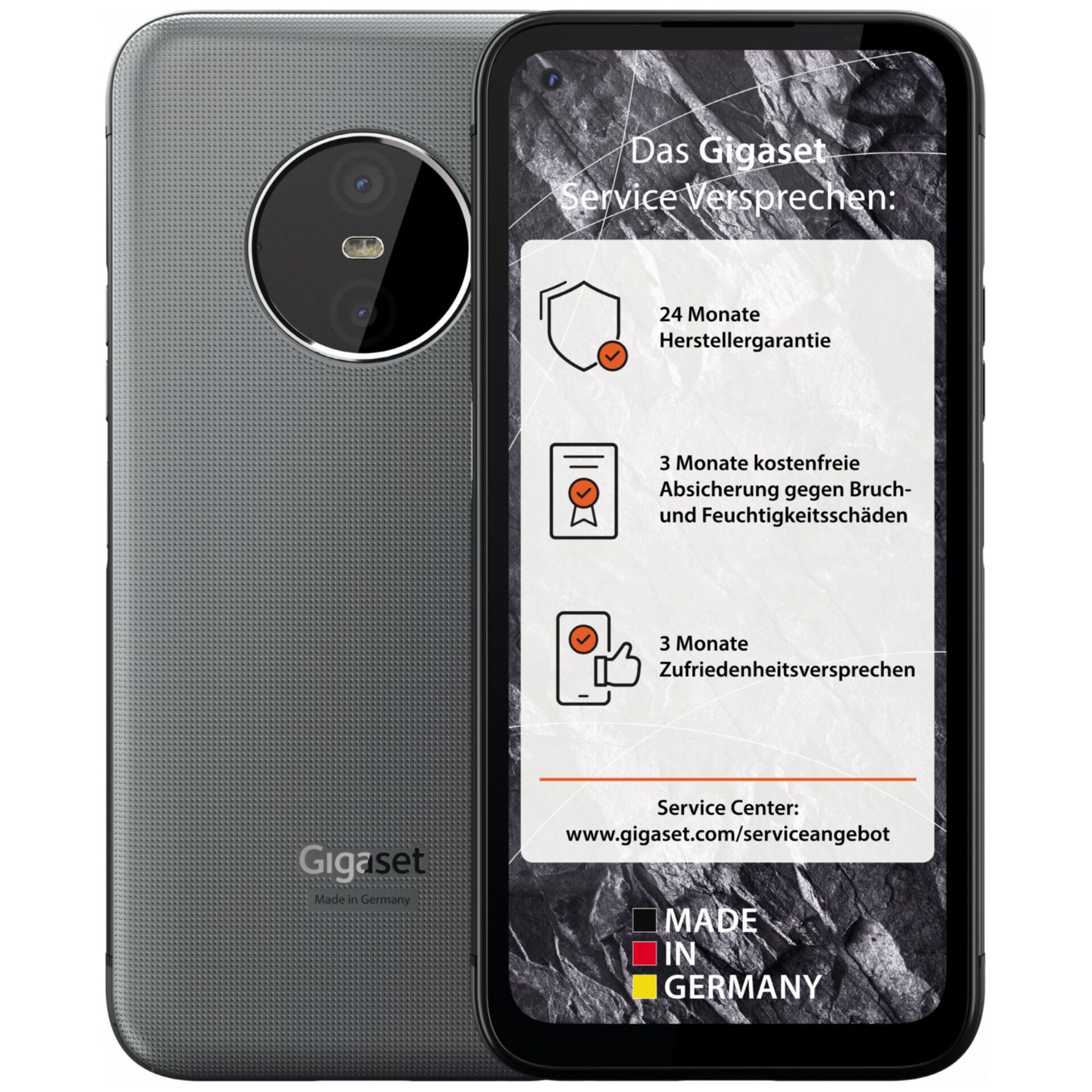 Gigaset GX6 16,8 cm (6.6) Dual-SIM Android 12 5G USB Typ-C 6 GB 128 GB 5000 mAh Grau