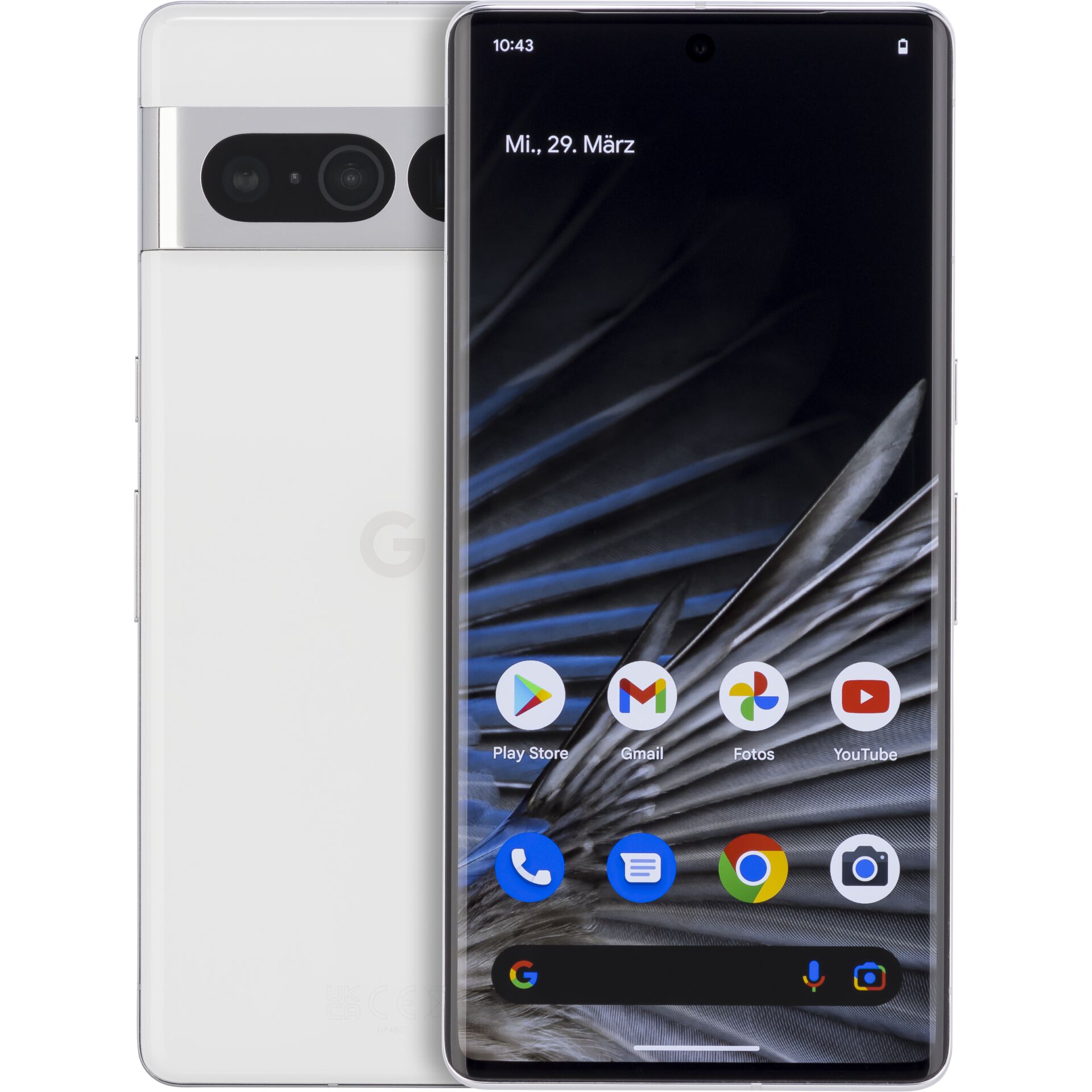 Google Pixel 7 Pro 17 cm (6.7) Dual-SIM Android 13 5G USB Typ-C 12 GB 128 GB 5000 mAh Weiß