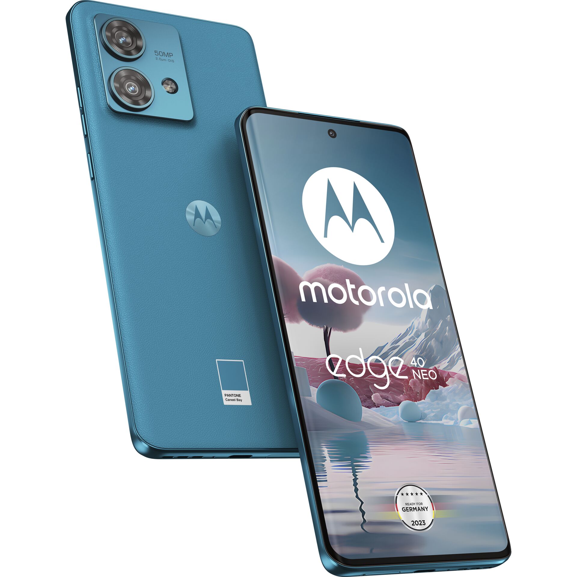 Motorola Edge 40 Neo 16,6 cm (6.55) Dual-SIM Android 13 5G USB Typ-C 12 GB 256 GB 5000 mAh Blau