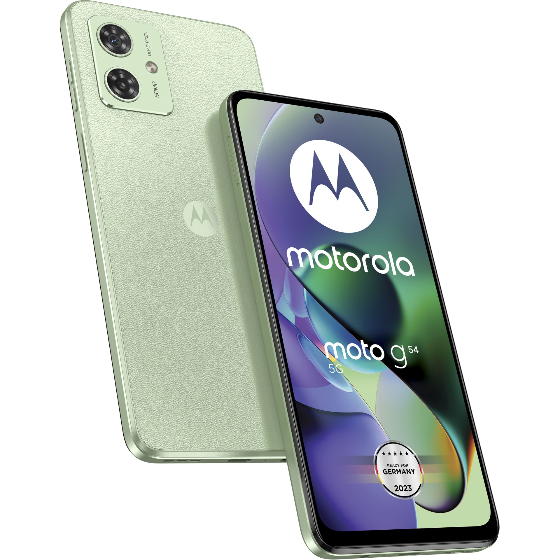 Motorola Moto G 54 5G 16,5 cm (6.5) Dual-SIM Android 13 USB Typ-C 8 GB 256 GB 5000 mAh Mintfarbe