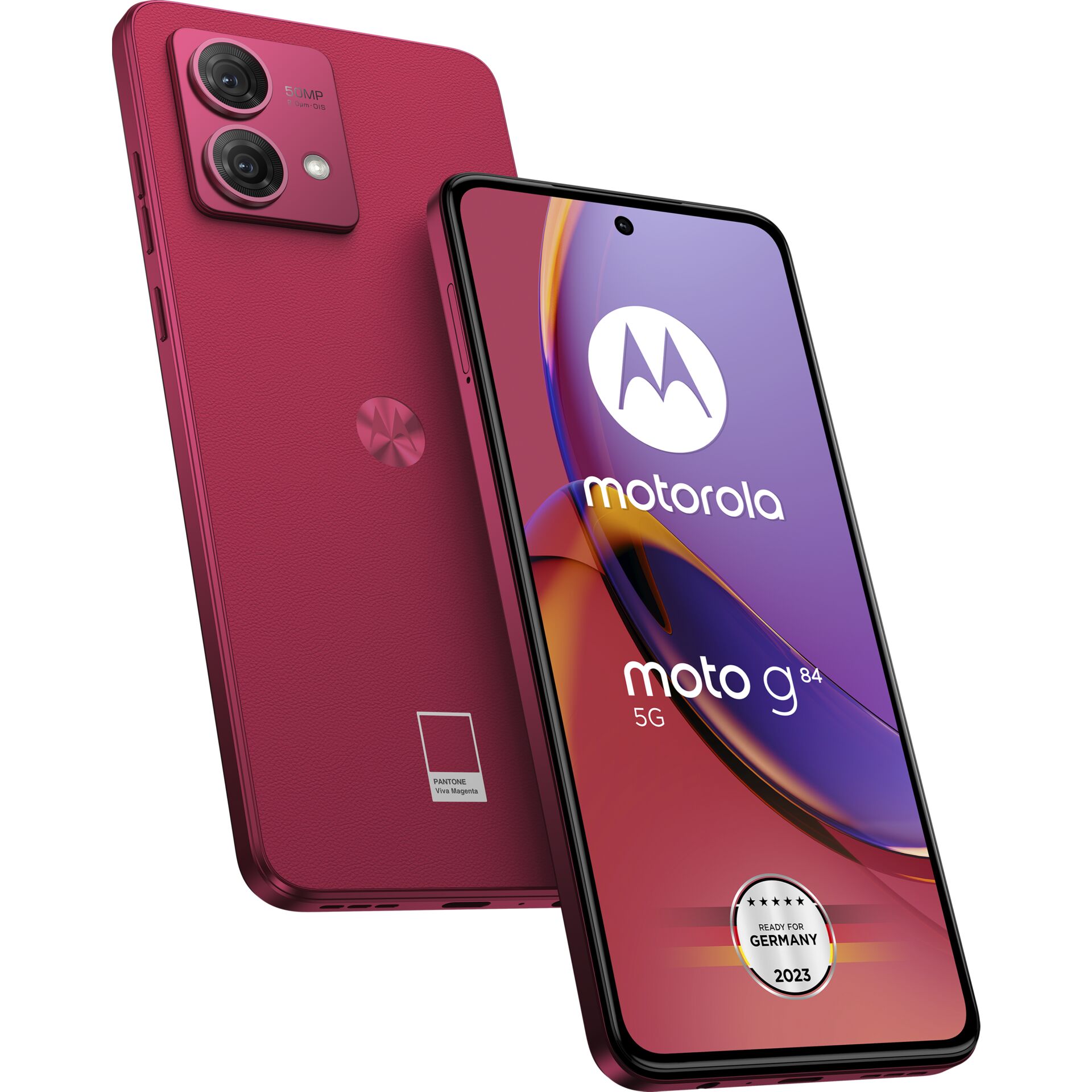Motorola Moto G Moto G84 16,6 cm (6.55) Hybride Dual-SIM Android 13 5G USB Typ-C 12 GB 256 GB 5000 mAh Magenta