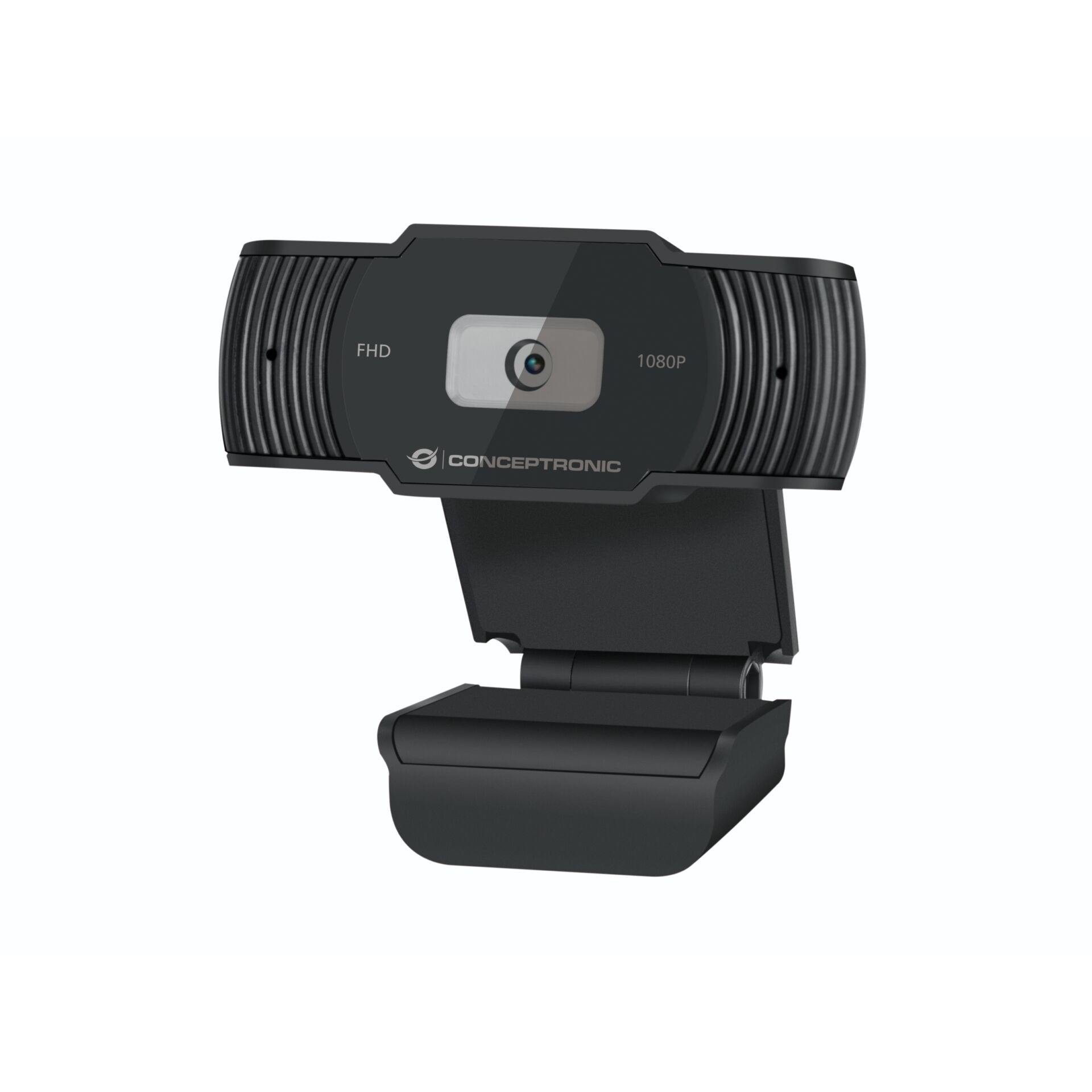 Conceptronic Amdis 1080P Full HD Webcam mit Mikrofon schwarz 