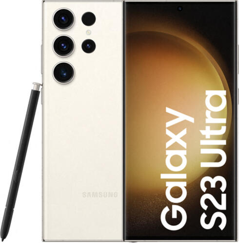 Samsung Galaxy S23 Ultra SM-S918B 17,3 cm (6.8) Dual-SIM Android 13 5G USB Typ-C 12 GB 512 GB 5000 mAh Cremefarben