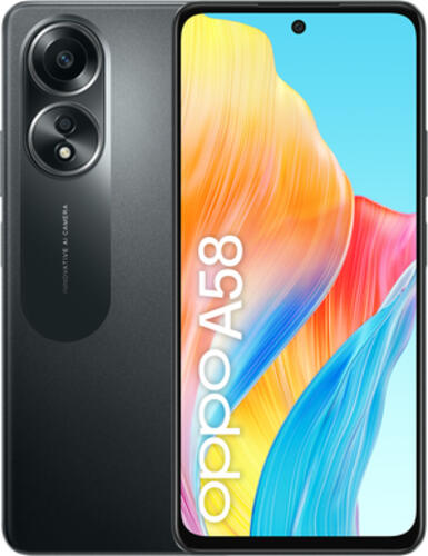OPPO A58 17,1 cm (6.72) Dual-SIM Android 13 4G USB Typ-C 6 GB 128 GB 5000 mAh Schwarz