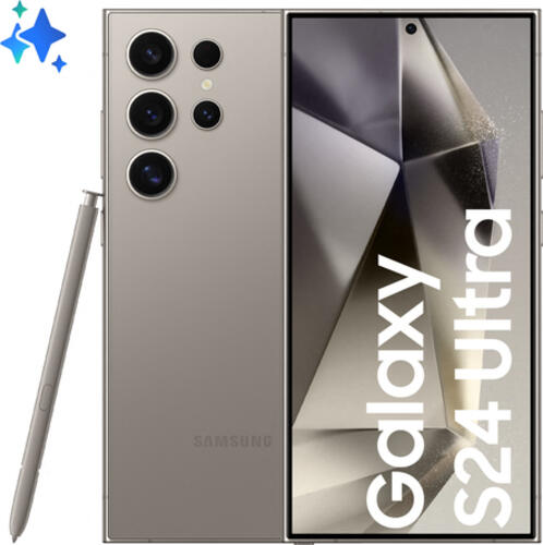 Samsung Galaxy S24 Ultra 17,3 cm (6.8) Dual-SIM 5G USB Typ-C 12 GB 256 GB 5000 mAh Grau, Titan