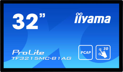 iiyama ProLite TF3215MC-B1AG Computerbildschirm 81,3 cm (32) 1920 x 1080 Pixel Full HD LED Touchscreen Kiosk Schwarz