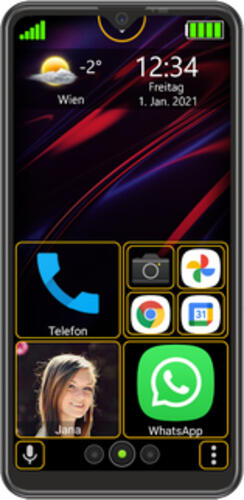 Beafon M6s 15,9 cm (6.26) Dual-SIM Android 10.0 4G USB Typ-C 3 GB 32 GB 4000 mAh Schwarz
