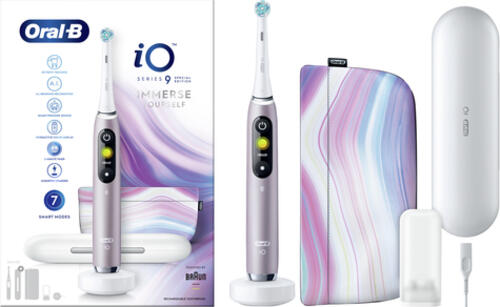 Oral-B iO 80360563 Elektrische Zahnbürste Erwachsener Rotierende-vibrierende Zahnbürste Violett, Weiß