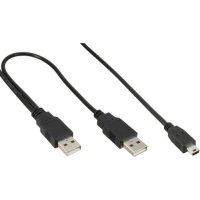 InLine USB Mini-Y-Kabel, 2x Stecker