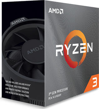 AMD Ryzen 3 3100&comma; 4x 3&period;60GHz&comma; boxed &comma; Sockel AM4 &lpar;PGA&rpar;&comma; Matisse CPU