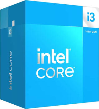 Intel Core i3-14100F, 4C/8T, 3.50GHz, boxed, Sockel Intel 1700 (LGA1700), Socket V, Raptor Lake-S CPU