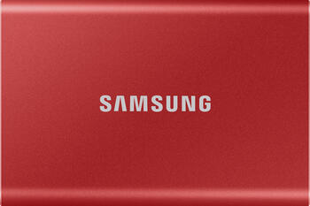 1.0 TB Samsung Portable T7 rot externe SSD, 1x USB-C 3.1 