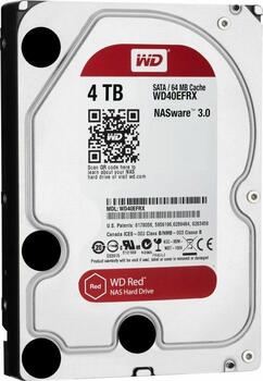 4.0 TB HDD WD Red NAS Edition SATA-Festplatte, SMR geeignet für Dauerbetrieb