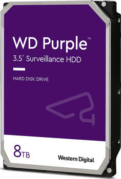 8.0 TB HDD Western Digital WD Purple-Festplatte, geeignet für Dauerbetrieb, geeignet für DVR, Fehlerkorrektur