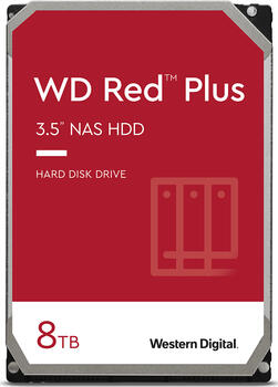 8.0 TB HDD Western Digital WD Red Plus-Festplatte, geeignet für Dauerbetrieb