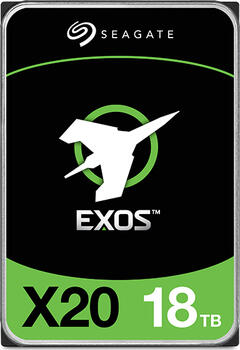 18.0 TB HDD Seagate Exos X - X20-Festplatte, SAS, geeignet für Dauerbetrieb, heliumgefüllt, PowerChoice