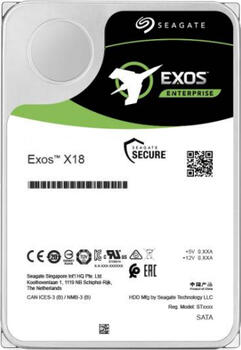 10.0 TB HDD Seagate Exos X - X18-Festplatte, geeignet für Dauerbetrieb, heliumgefüllt, PowerChoice