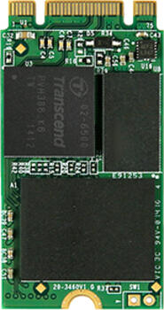 64 GB SSD Transcend MTS400S, 42mm M.2 SATA 6Gb/s lesen: 450MB/s, schreiben: 90MB/s