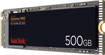 500 GB SSD Sandisk ExtremePRO&comma; 80mm M&period;2 PCIe 3&period;0 x4 lesen&colon; 3400MB&sol;s&comma; schreiben&colon; 2500MB&sol;s&comma; TBW&colon; 300TB