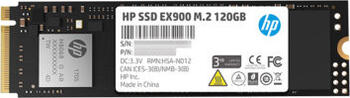 120 GB SSD HP SSD EX900 M.2, M.2/M-Key (PCIe 3.0 x4) lesen: 1900MB/s, schreiben: 650MB/s, TBW: 70TB