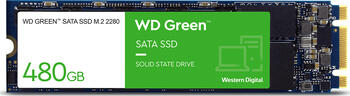480 GB SSD Western Digital WD Green SATA SSD, M.2/B-M-Key (SATA 6Gb/s), lesen: 545MB/s