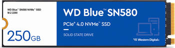 1.0 TB SSD Western Digital WD Blue SN580 NVMe SSD, M.2/M-Key (PCIe 4.0 x4), lesen: 4150MB/s, schreiben: 4150MB/