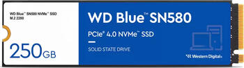 2.0 TB SSD Western Digital WD Blue SN580 NVMe SSD, M.2/M-Key (PCIe 4.0 x4), lesen: 4150MB/s, schreiben: 4150MB/
