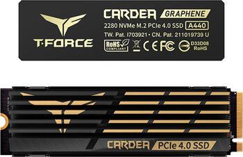 1.0 TB SSD TeamGroup T-Force Cardea Graphene A440, M.2/M-Key (PCIe 4.0 x4), lesen: 7000MB/s, schreiben: 5500MB/