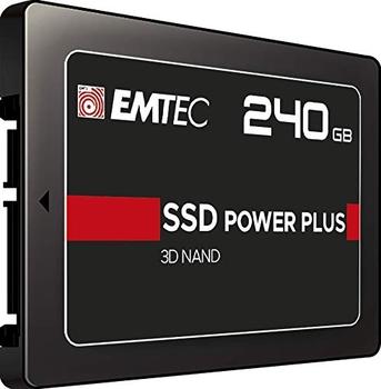 240 GB SSD Emtec X150 SSD Power Plus, SATA 6Gb/s, lesen: 520MB/s, schreiben: 500MB/s