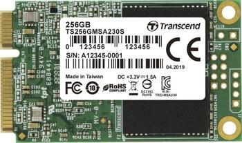 256 GB SSD Transcend MSA230S, mSATA 6Gb/s, lesen: 550MB/s, schreiben: 400MB/s