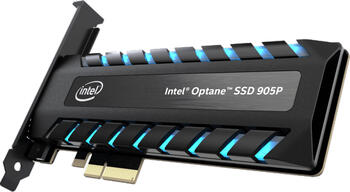 960 GB SSD Intel Optane SSD 905P, PCIe 3.0 x4, lesen: 2600MB/s, schreiben: 2200MB/s, TBW: 17.52PB