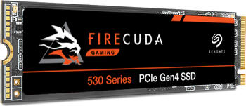 2.0 TB SSD Seagate FireCuda 530 SSD, M.2/M-Key (PCIe 4.0 x4), lesen: 7300MB/s, schreiben: 6900MB/s SLC-Cach