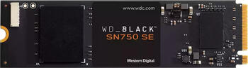 500 GB SSD Western Digital WD_BLACK SN750 SE NVMe, M.2 lesen: 3600MB/s, schreiben: 2000MB/s, TBW: 300TB