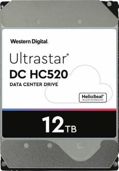 12.0 TB HDD Western Digital Ultrastar DC HC520-Festplatte, SAS 12Gb/s, geeignet für Dauerbetrieb, heliumgefüllt